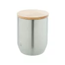 Cana termos 300 ml, 2402E18584, Everestus, ø78x102 mm, Otel, Bambus, Argintiu