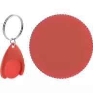   Breloc cu fisa, 44×33×5 mm, Everestus, 20FEB7009, Plastic, Rosu