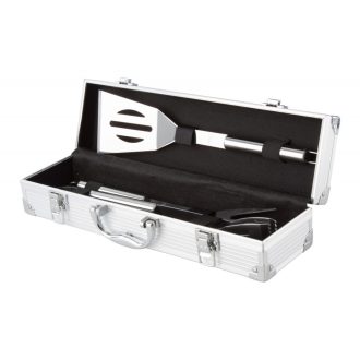  Set Barbeque 3 piese, 371×102×82 mm, Everestus, 20FEB4671, Otel inoxidabil, Argintiu