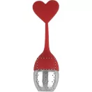 Infuzor de ceai, heart, ø35×150 mm, Everestus, 20FEB4269, Silicon, Otel inoxidabil, Rosu