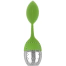 Infuzor de ceai, tea leaf, ø35×150 mm, Everestus, 20FEB4270, Silicon, Otel inoxidabil, Verde