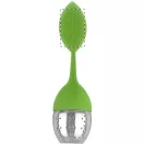 Infuzor de ceai, tea leaf, ø35×150 mm, Everestus, 20FEB4270, Silicon, Otel inoxidabil, Verde