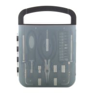   Set 22 scule in cutie cu maner, 220×160×27 mm, Everestus, 20FEB16282, Plastic, Negru