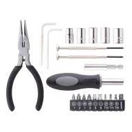   Set 22 scule in cutie cu maner, 220×160×27 mm, Everestus, 20FEB16282, Plastic, Negru