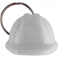   Breloc casca de protectie, 37×38×22 mm, Everestus, 20FEB6696, Plastic, Alb