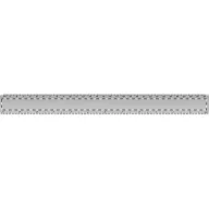   Rigla, 311×30×3 mm, Everestus, 20FEB10726, Aluminiu, Argintiu