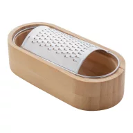   Razatoare pentru cascaval, 151×68×40 mm, Everestus, 20FEB11128, Otel inoxidabil, Bambus, Natur