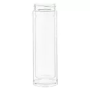 Termos, 21MAR2663, 420 ml, Ø 72x235 mm, Everestus, Sticla, Bambus, Natur, Transparent