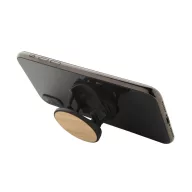   Suport pentru telefon de birou, Everestus, 21OCT1114, ø41 x 9 mm, Plastic, Bambus, Negru