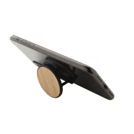   Suport pentru telefon de birou, Everestus, 21OCT1114, ø41 x 9 mm, Plastic, Bambus, Negru
