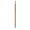 Pix cu radiera care functioneaza fara pasta, Everestus, 21OCT1244, ø8 x 159 mm, Bambus, Natur