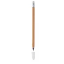 Pix cu radiera care functioneaza fara pasta, Everestus, 21OCT1244, ø8 x 159 mm, Bambus, Natur