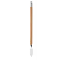   Pix cu radiera care functioneaza fara pasta, Everestus, 21OCT1244, ø8 x 159 mm, Bambus, Natur