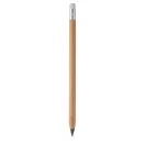 Pix cu radiera care functioneaza fara pasta, Everestus, 21OCT1244, ø8 x 159 mm, Bambus, Natur
