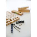 Set scule, Everestus, 18SEP4428, 21 piese, 195x112x30 mm, Bambus, Metal, Natur