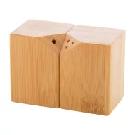   Set recipiente pentru sare si piper, Everestus, 18SEP3655, 2 piese, 100x50x70 mm, Bambus, Natur