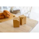 Set recipiente pentru sare si piper, Everestus, 18SEP3655, 2 piese, 100x50x70 mm, Bambus, Natur