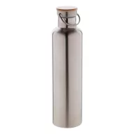   Termos, Everestus, 18SEP4261, 1000 ml,  Ø80x320 mm, Otel, Bambus, Argintiu