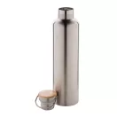 Termos, Everestus, 18SEP4261, 1000 ml,  Ø80x320 mm, Otel, Bambus, Argintiu