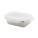 Caserola pranz, Everestus, 18SEP2392, 650 ml, 176x131x59 mm, Polipropilena, Otel, Argintiu