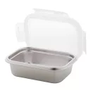 Caserola pranz, Everestus, 18SEP2392, 650 ml, 176x131x59 mm, Polipropilena, Otel, Argintiu