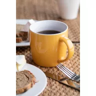   Cana, Everestus, 42FEB230440, 335 ml, Ø92x86 mm, Ceramica, Hartie, Galben