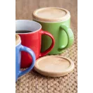 Cana, Everestus, 42FEB230445, 335 ml, Ø92x95 mm, Ceramica, Bambus, Verde
