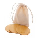 Set 6 coastere, Everestus, 42FEB232710, 6, 150x120 mm, Bambus, Bumbac, Natur