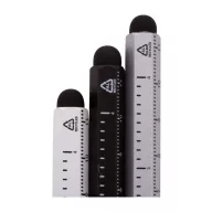   Pix fara pasta cu rigla, Everestus, 42FEB231780, Ø9x150 mm, Aluminiu, Metal, Negru