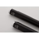 Set 2 instrumente de scris, Everestus, 42FEB231706, 175x55x30 mm, Aluminiu, Hartie, Negru