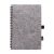 Agenda, Everestus, 42FEB231421, A5, Dictando, Coperta cu spirala, 80 file, 144x212x8 mm, Polietilena, Hartie, Gri