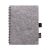 Agenda, Everestus, 42FEB231422, A6, Dictando, Coperta cu spirala, 80 file, 110x145x8 mm, Polietilena, Hartie, Gri