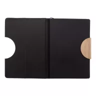   Agenda, Everestus, 42FEB231399, A5, Dictando, Coperta standard, 80 file, 145x210x15 mm, Poliester, Bambus, Albastru Dark