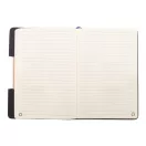 Agenda, Everestus, 42FEB231398, A5, Dictando, Coperta standard, 80 file, 145x210x15 mm, Poliester, Bambus, Negru