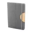Agenda, Everestus, 42FEB231400, A5, Dictando, Coperta standard, 80 file, 145x210x15 mm, Poliester, Bambus, Gri