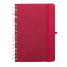 Agenda, Everestus, 42FEB231436, A5, Dictando, Coperta cu spirala, 70 file, 150x210x15 mm, Poliester, Hartie, Rosu