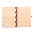Agenda, Everestus, 42FEB231436, A5, Dictando, Coperta cu spirala, 70 file, 150x210x15 mm, Poliester, Hartie, Rosu