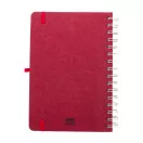 Agenda, Everestus, 42FEB231436, A5, Dictando, Coperta cu spirala, 70 file, 150x210x15 mm, Poliester, Hartie, Rosu