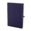 Agenda, Everestus, 42FEB231434, A5, Dictando, Coperta cu spirala, 70 file, 150x210x15 mm, Poliester, Hartie, Albastru