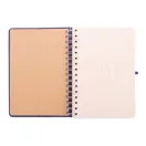 Agenda, Everestus, 42FEB231434, A5, Dictando, Coperta cu spirala, 70 file, 150x210x15 mm, Poliester, Hartie, Albastru