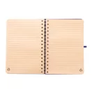 Agenda, Everestus, 42FEB231434, A5, Dictando, Coperta cu spirala, 70 file, 150x210x15 mm, Poliester, Hartie, Albastru