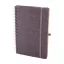 Agenda, Everestus, 42FEB231435, A5, Dictando, Coperta cu spirala, 70 file, 150x210x15 mm, Poliester, Paie, Gri