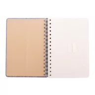   Agenda, Everestus, 42FEB231435, A5, Dictando, Coperta cu spirala, 70 file, 150x210x15 mm, Poliester, Paie, Gri