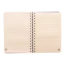 Agenda, Everestus, 42FEB231435, A5, Dictando, Coperta cu spirala, 70 file, 150x210x15 mm, Poliester, Paie, Gri
