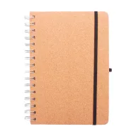   Agenda, Everestus, 42FEB231492, A5, Dictando, Coperta cu spirala, 70 file, 150x210x15 mm, Pluta, Paie, Natur