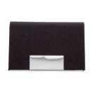 Suport carti de vizita, Everestus, 42FEB231325, 95x64x13 mm, Poliester, Metal, Negru