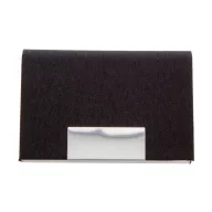   Suport carti de vizita, Everestus, 42FEB231325, 95x64x13 mm, Poliester, Metal, Negru
