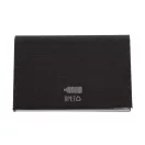 Suport carti de vizita, Everestus, 42FEB231325, 95x64x13 mm, Poliester, Metal, Negru