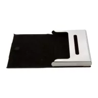   Suport carti de vizita, Everestus, 42FEB231325, 95x64x13 mm, Poliester, Metal, Negru