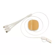   Cablu de incarcare usb, Everestus, 42FEB230377, 53x225x15 mm, ABS, Bambus, Alb